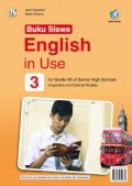 English In Use 3 : For Grade XII of Senior High Schools linguistics and Cultural Studies