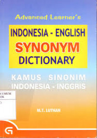 Indonesia -English Synonym Dictionary